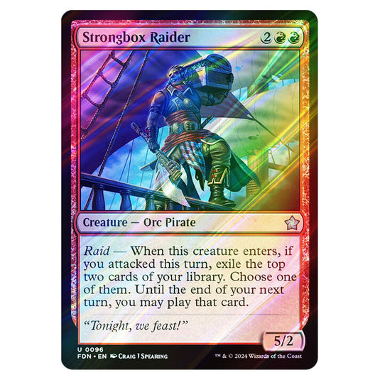 Strongbox Raider 0096 card from the Magic The Gathering set Foundations