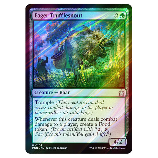 Eager Trufflesnout 0102 card from the Magic The Gathering set Foundations