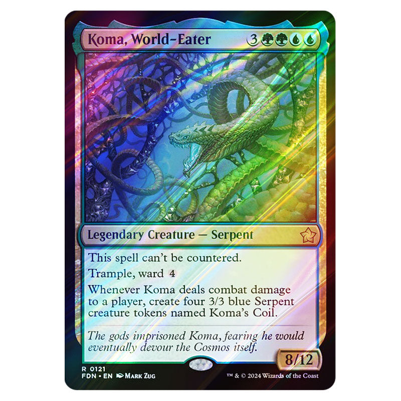 mtg koma world eater commander deck Magic The Gathering - Foundations - Koma, World-Eater