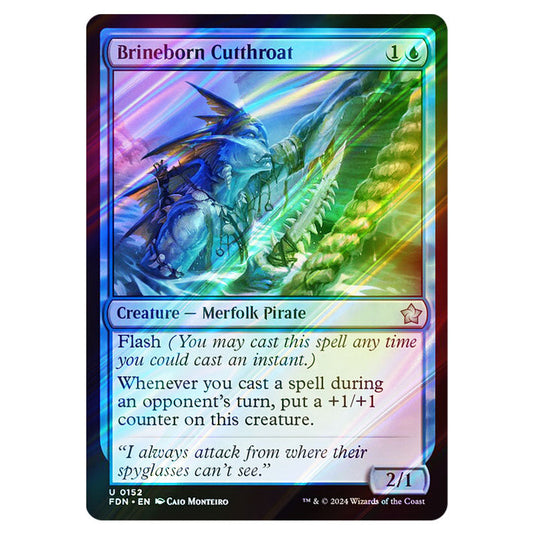 Brineborn Cutthroat 0152 card from the Magic The Gathering set Foundations