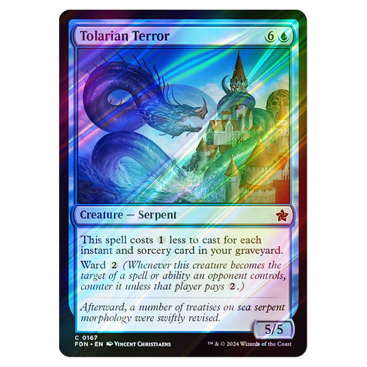 Tolarian Terror 0167 card from the Magic The Gathering set Foundations