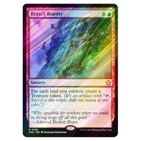 Brass's Bounty 0190 card from the Magic The Gathering set Foundations