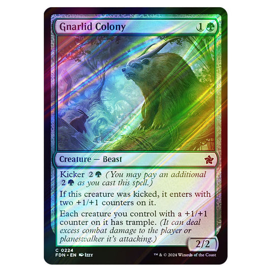 Gnarlid Colony 0224 card from the Magic The Gathering set Foundations