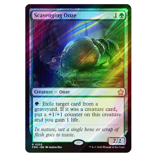 Scavenging Ooze 0232 card from the Magic The Gathering set Foundations