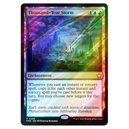 Thousand-Year Storm 0248 card from the Magic The Gathering set Foundations