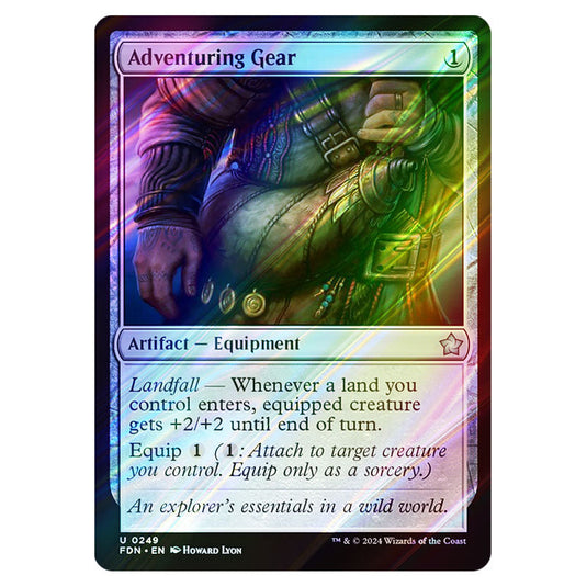 Adventuring Gear 0249 card from the Magic The Gathering set Foundations