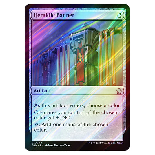 Heraldic Banner 0254 card from the Magic The Gathering set Foundations