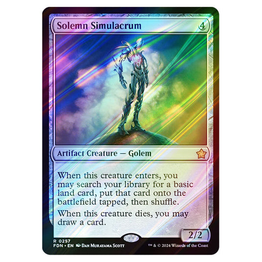 Solemn Simulacrum 0257 card from the Magic The Gathering set Foundations