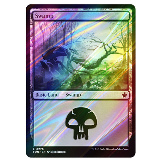 Swamp 0276 card from the Magic The Gathering set Foundations