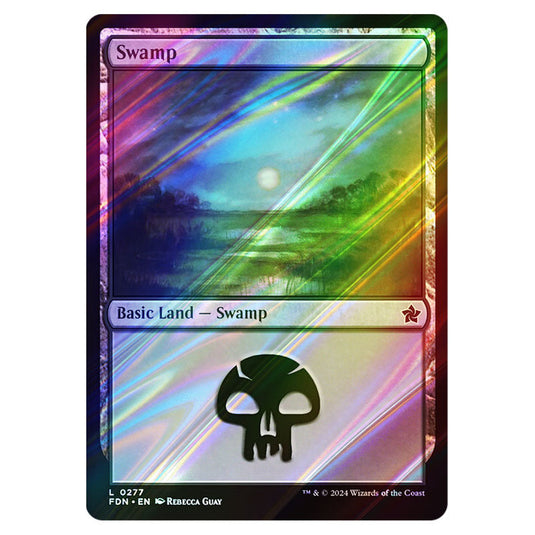 Swamp 0277 card from the Magic The Gathering set Foundations