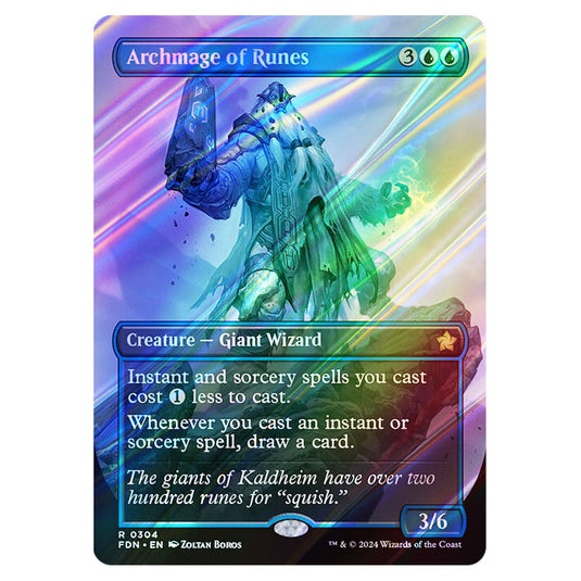 Archmage of Runes 0304 card from the Magic The Gathering set Foundations