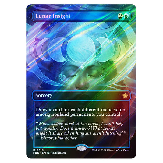 Lunar Insight 0310 card from the Magic The Gathering set Foundations