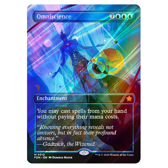 Omniscience 0312 card from the Magic The Gathering set Foundations
