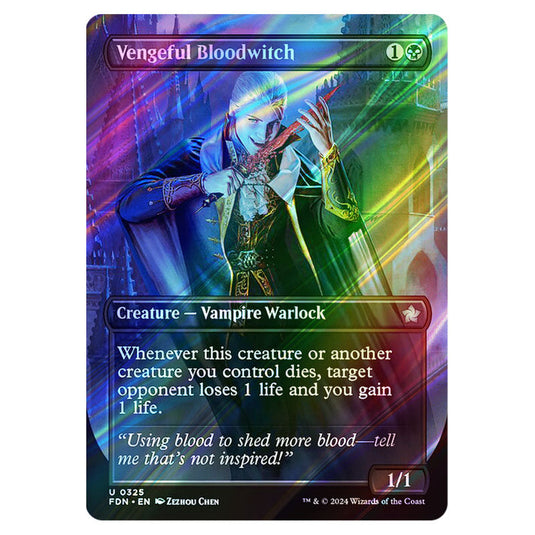 Vengeful Bloodwitch 0325 card from the Magic The Gathering set Foundations