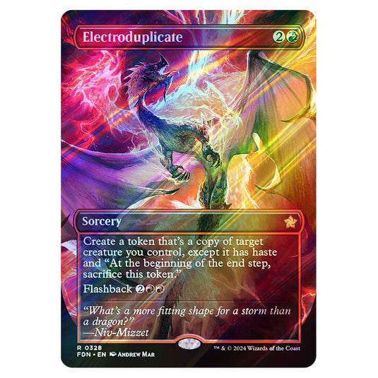 Electroduplicate 0328 card from the Magic The Gathering set Foundations