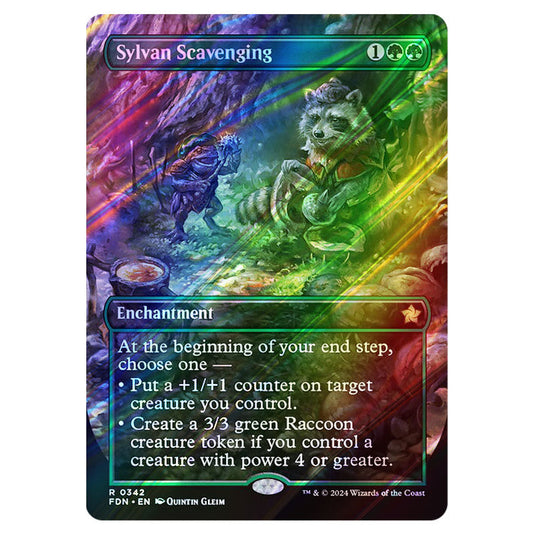 Sylvan Scavenging 0342 card from the Magic The Gathering set Foundations