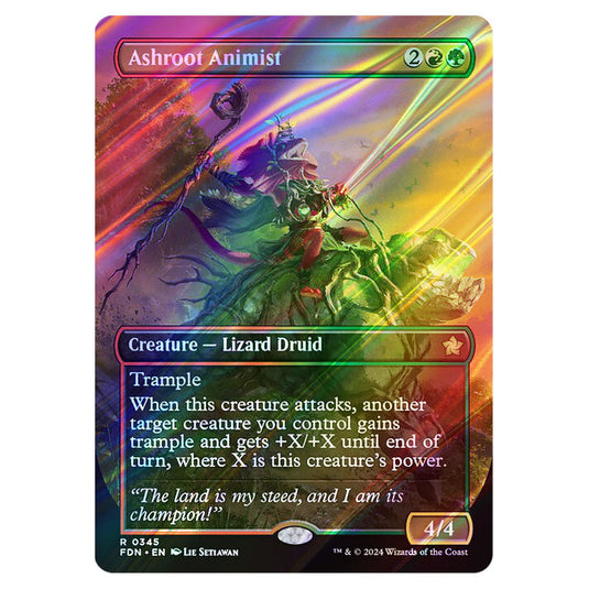 Ashroot Animist 0345 card from the Magic The Gathering set Foundations