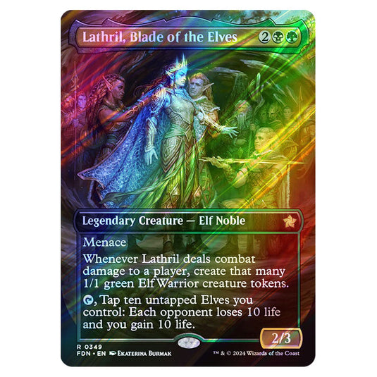 Lathril, Blade of the Elves 0349 card from the Magic The Gathering set Foundations