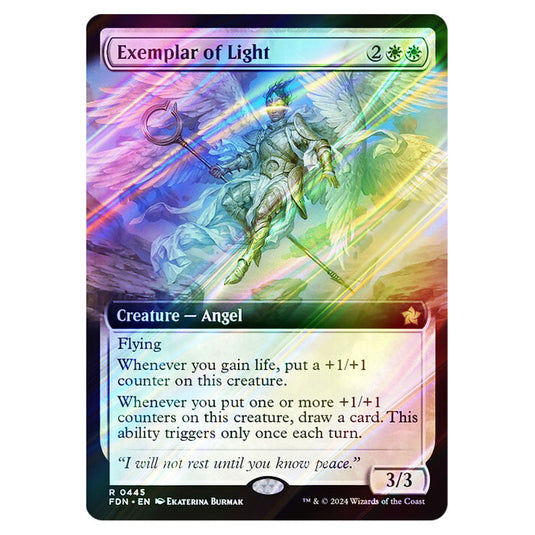 Exemplar of Light 0445 card from the Magic The Gathering set Foundations
