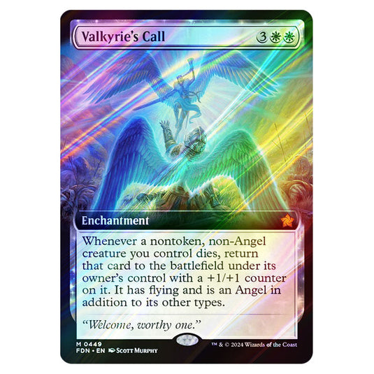 Valkyrie's Call 0449 card from the Magic The Gathering set Foundations