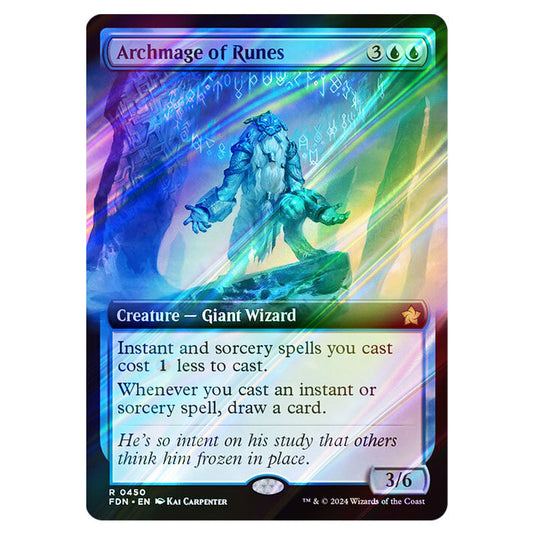 Archmage of Runes 0450 card from the Magic The Gathering set Foundations