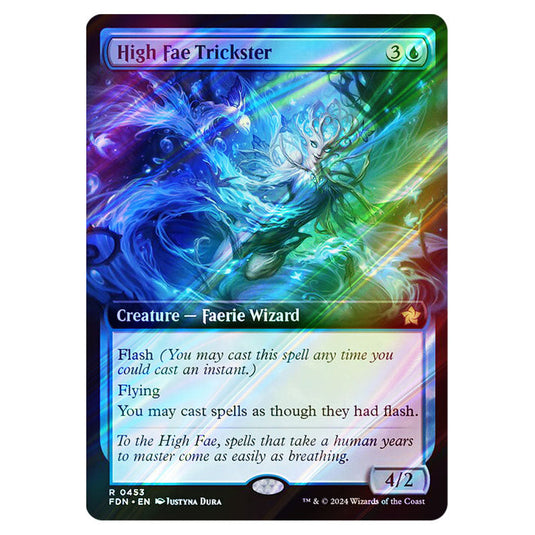 High Fae Trickster 0453 card from the Magic The Gathering set Foundations