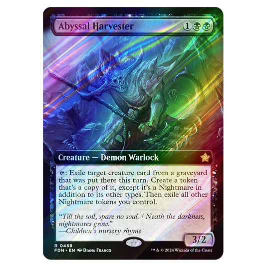 Abyssal Harvester 0458 card from the Magic The Gathering set Foundations
