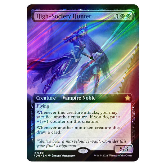 High-Society Hunter 0461 card from the Magic The Gathering set Foundations