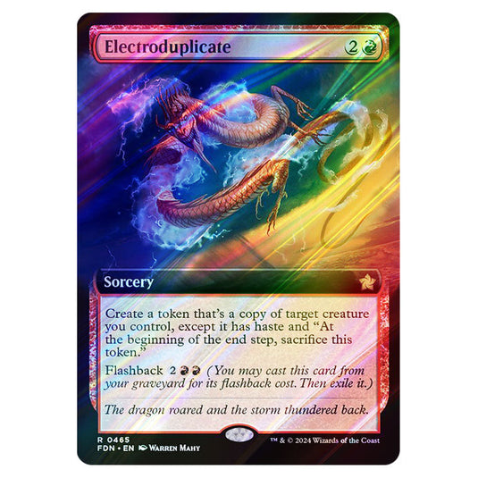 Electroduplicate 0465 card from the Magic The Gathering set Foundations