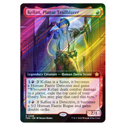 Kellan, Planar Trailblazer 0466 card from the Magic The Gathering set Foundations