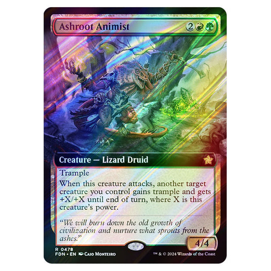 Ashroot Animist 0478 card from the Magic The Gathering set Foundations