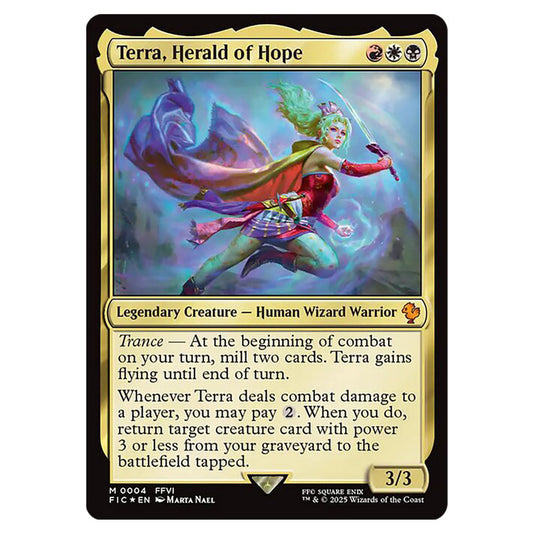 Terra, Herald of Hope 0004 card from the Magic The Gathering set Universes Beyond - Final Fantasy - Commander