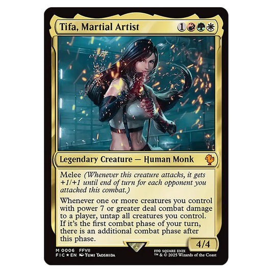 Tifa, Martial Artist 0006 card from the Magic The Gathering set Universes Beyond - Final Fantasy - Commander