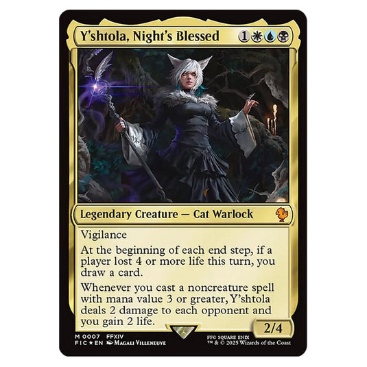 Y'shtola, Night's Blessed 0007 card from the Magic The Gathering set Universes Beyond - Final Fantasy - Commander
