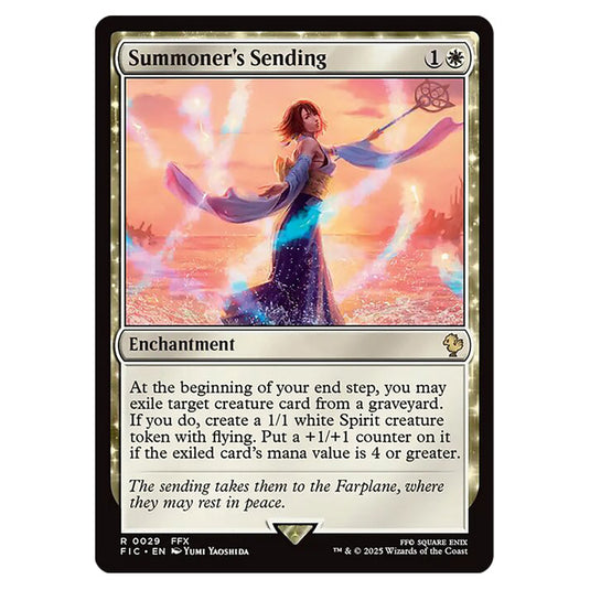 Summoner's Sending 0029 card from the Magic The Gathering set Universes Beyond - Final Fantasy - Commander