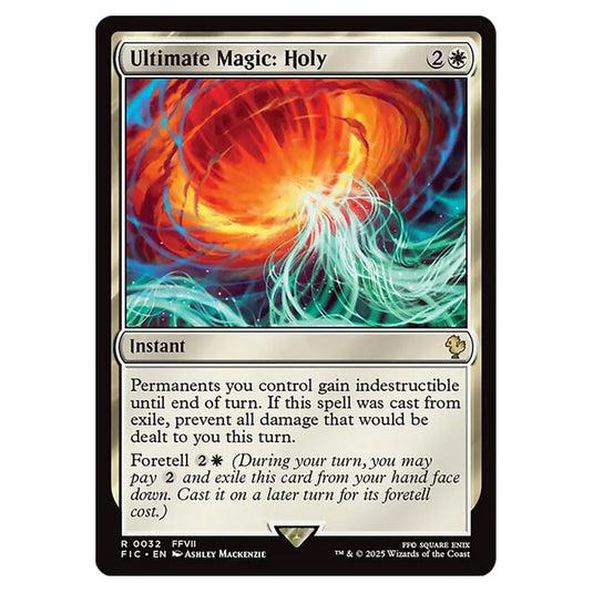 Ultimate Magic: Holy 0032 card from the Magic The Gathering set Universes Beyond - Final Fantasy - Commander