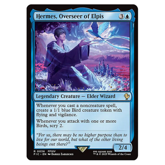 Hermes, Overseer of Elpis 0036 card from the Magic The Gathering set Universes Beyond - Final Fantasy - Commander