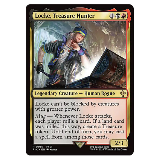 Locke, Treasure Hunter 0087 card from the Magic The Gathering set Universes Beyond - Final Fantasy - Commander