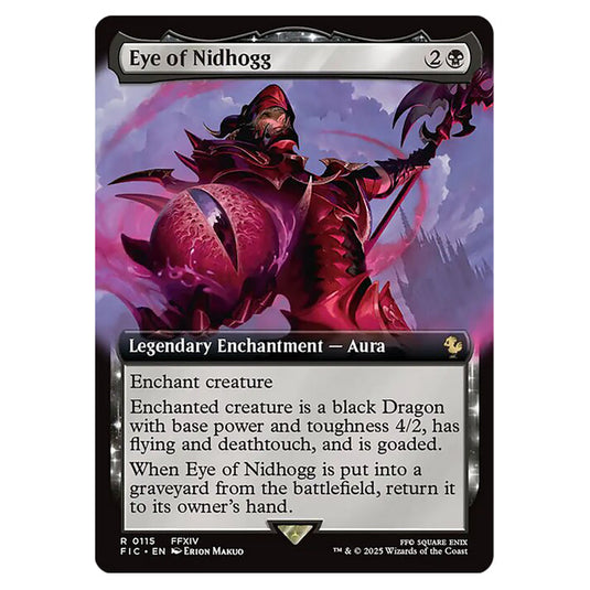 Eye of Nidhogg 0115 card from the Magic The Gathering set Universes Beyond - Final Fantasy - Commander
