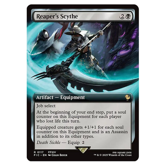 Reaper's Scythe 0117 card from the Magic The Gathering set Universes Beyond - Final Fantasy - Commander