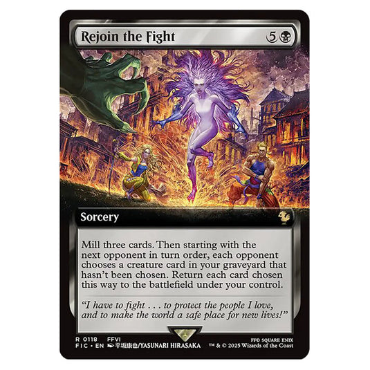 Rejoin the Fight 0118 card from the Magic The Gathering set Universes Beyond - Final Fantasy - Commander