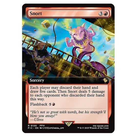 Snort 0120 card from the Magic The Gathering set Universes Beyond - Final Fantasy - Commander