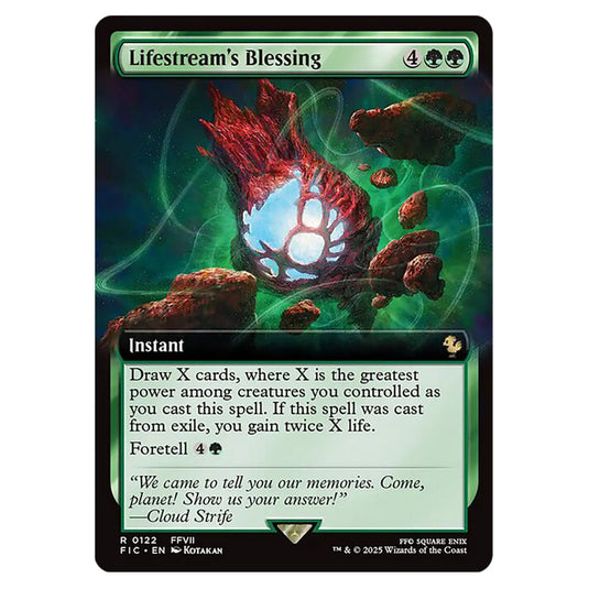 Lifestream's Blessing 0122 card from the Magic The Gathering set Universes Beyond - Final Fantasy - Commander