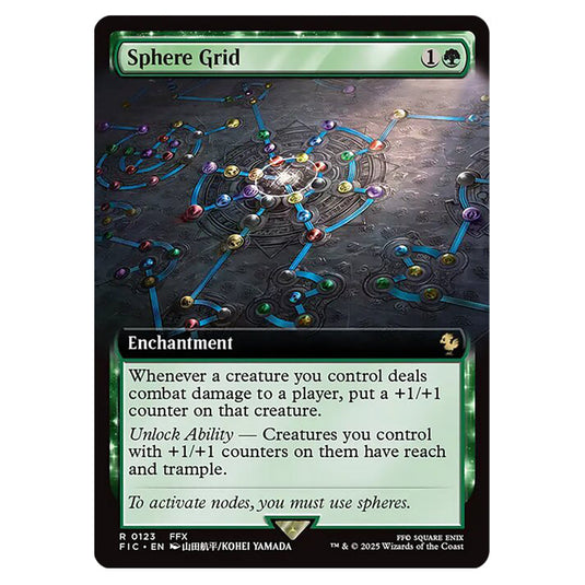 Sphere Grid 0123 card from the Magic The Gathering set Universes Beyond - Final Fantasy - Commander