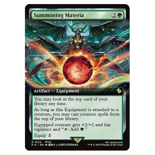 Summoning Materia 0124 card from the Magic The Gathering set Universes Beyond - Final Fantasy - Commander
