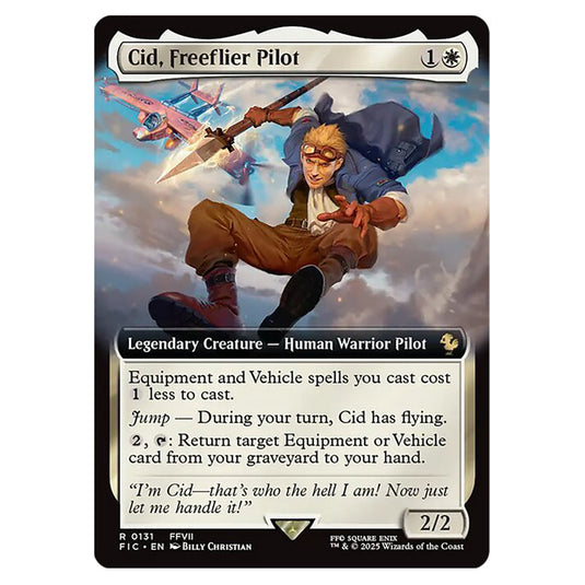 Cid, Freeflier Pilot 0131 card from the Magic The Gathering set Universes Beyond - Final Fantasy - Commander