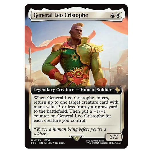 General Leo Cristophe 0135 card from the Magic The Gathering set Universes Beyond - Final Fantasy - Commander