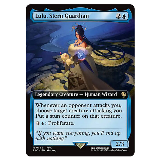 Lulu, Stern Guardian 0143 card from the Magic The Gathering set Universes Beyond - Final Fantasy - Commander