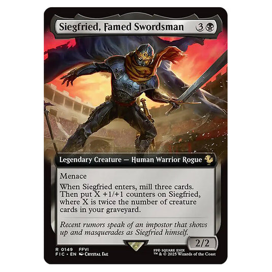 Siegfried, Famed Swordsman 0149 card from the Magic The Gathering set Universes Beyond - Final Fantasy - Commander