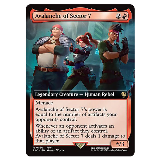 Avalanche of Sector 7 0150 card from the Magic The Gathering set Universes Beyond - Final Fantasy - Commander
